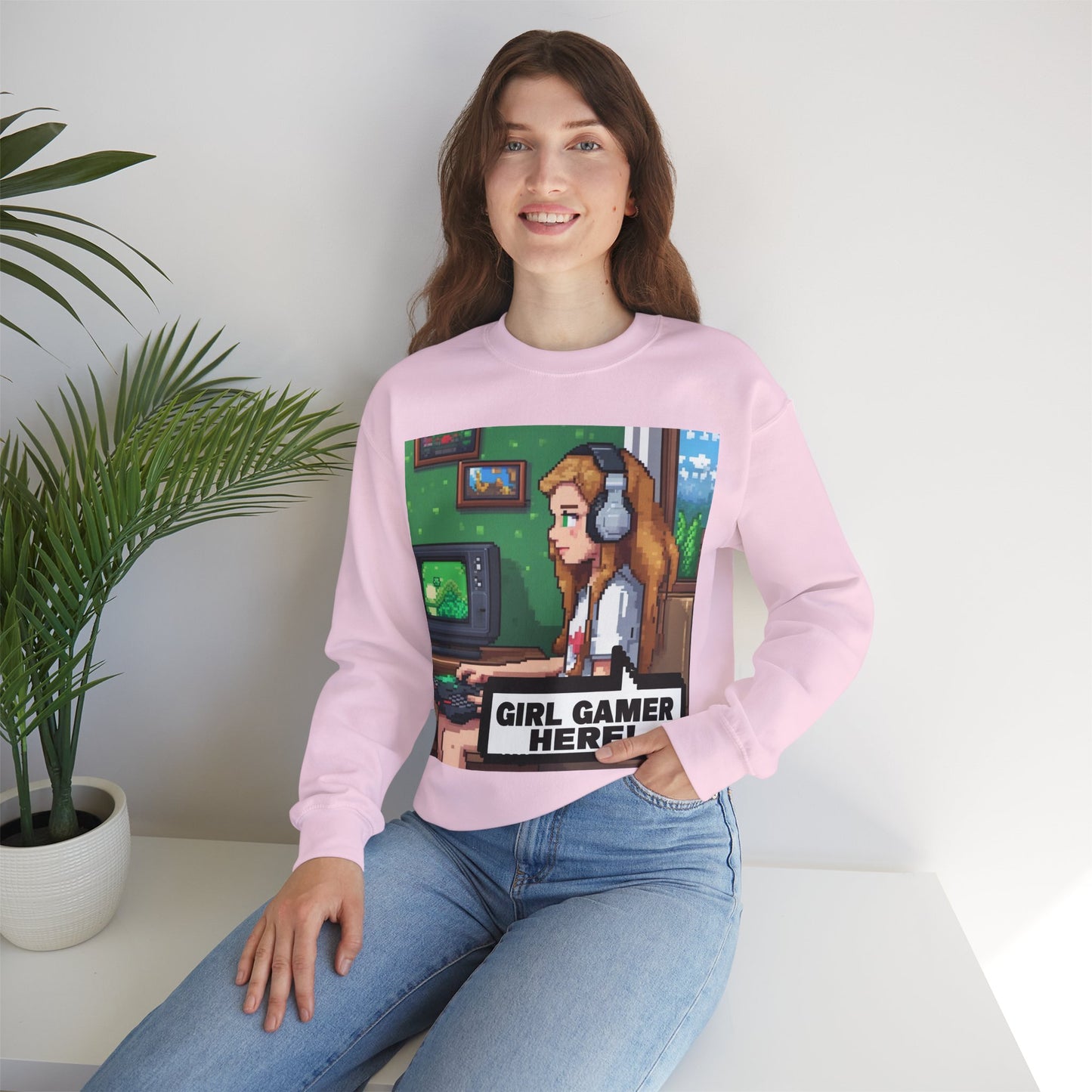 Retro Gamer Sweatshirt | Cozy Crewneck for Gaming Lovers, Video Game Gift, Casual Wear, Unisex Apparel, Perfect for Gamers