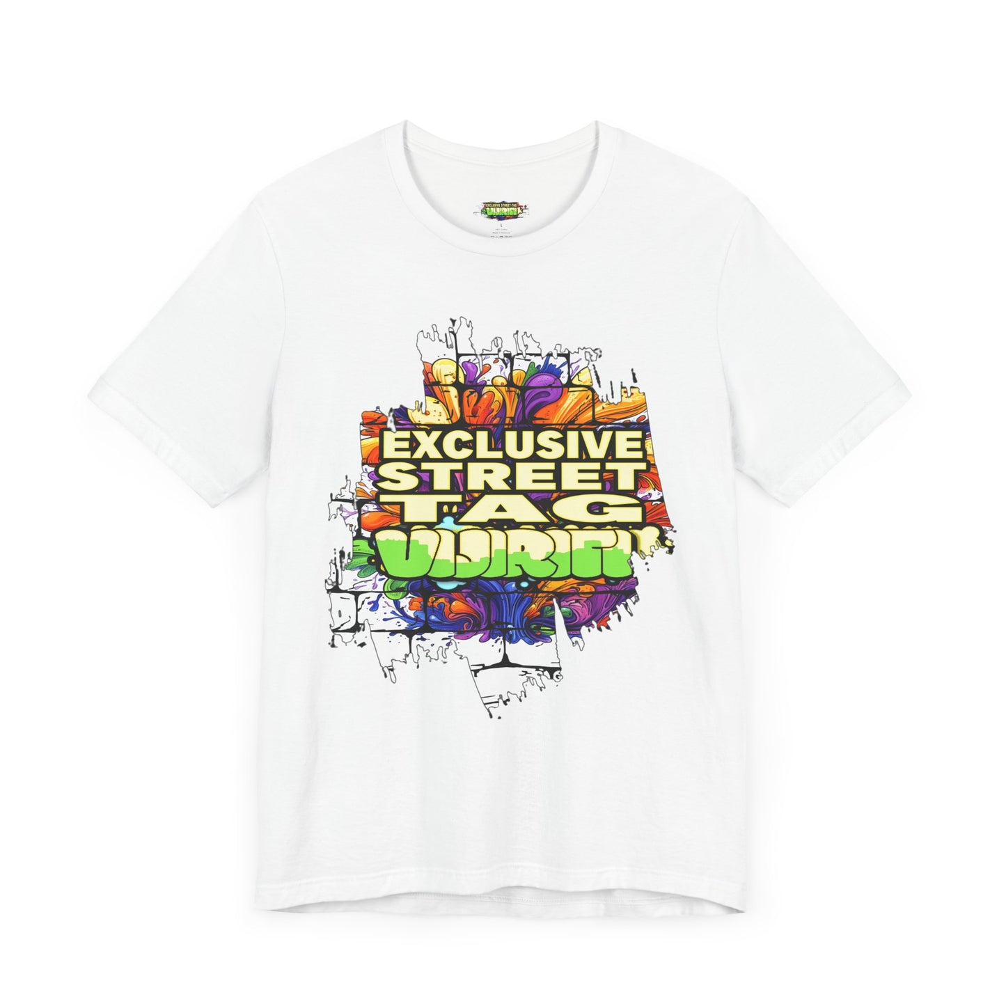 Exclusive Street Tag Unisex Tee, Urban Graphic Shirt, Cool Casual Wear, Streetwear, Gift for Skateboarders, Everyday Style