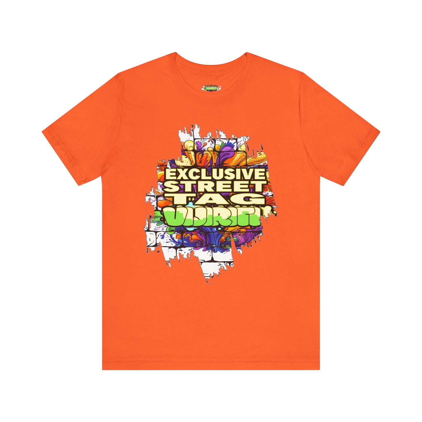 Exclusive Street Tag Unisex Tee, Urban Graphic Shirt, Cool Casual Wear, Streetwear, Gift for Skateboarders, Everyday Style