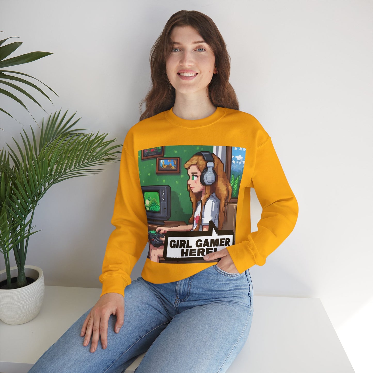Retro Gamer Sweatshirt | Cozy Crewneck for Gaming Lovers, Video Game Gift, Casual Wear, Unisex Apparel, Perfect for Gamers