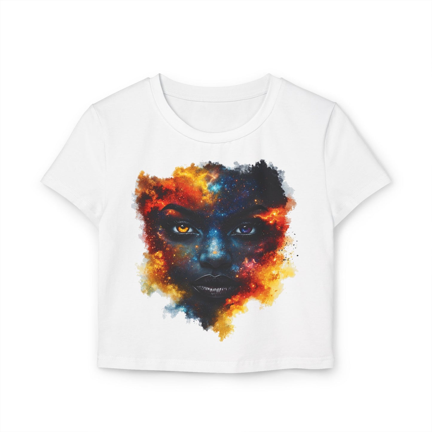Cosmic Soul Baby Girl Women's Baby Tee | Vibrant Artistic Top, Unique Gift for Her, Bohemian Style, Festival Wear, Casual Outfit