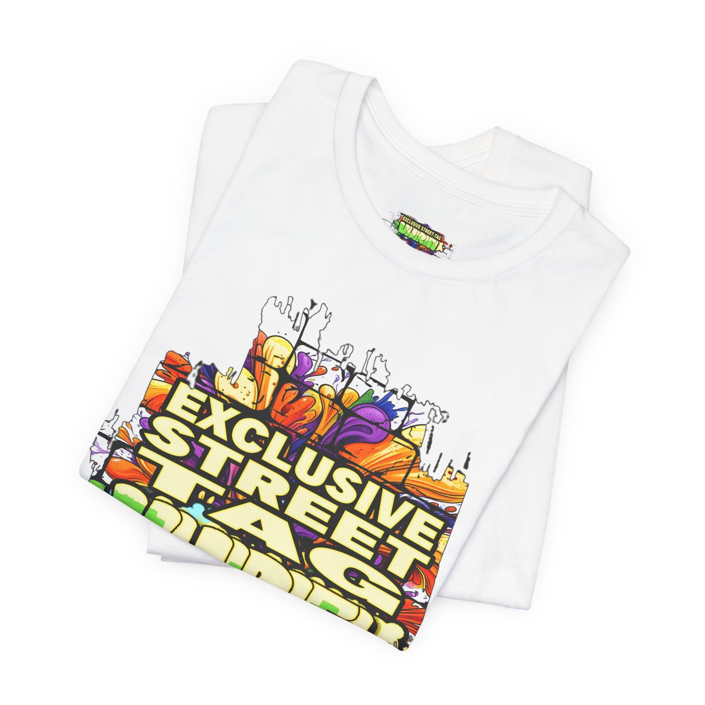 Exclusive Street Tag Unisex Tee, Urban Graphic Shirt, Cool Casual Wear, Streetwear, Gift for Skateboarders, Everyday Style