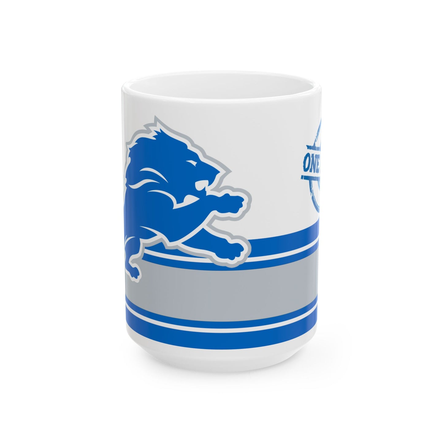 Detroit Lions Ceramic Coffee Mug - Perfect Gift for Fans, 11oz & 15oz Sizes, NFL Team Merchandise, Sports Collectible, Game Day Essential