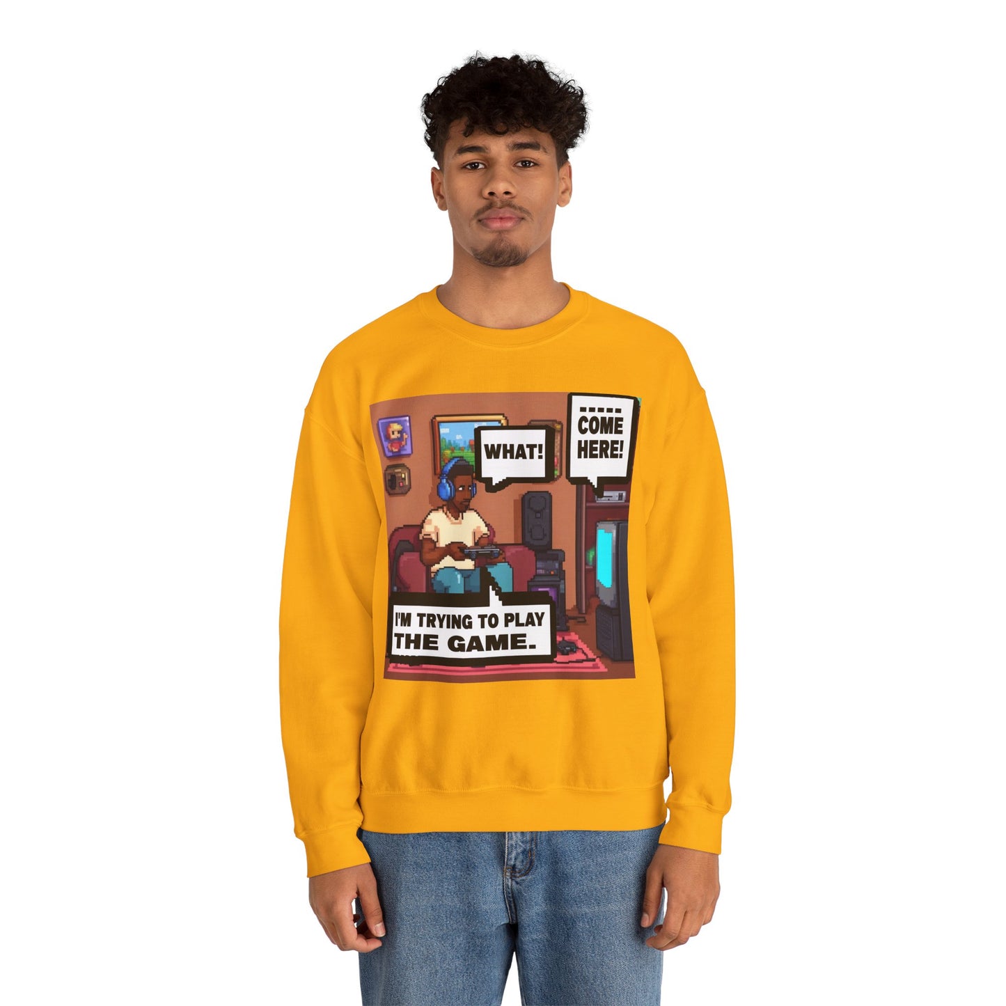 I'm trying to play the game Crewneck Sweatshirt