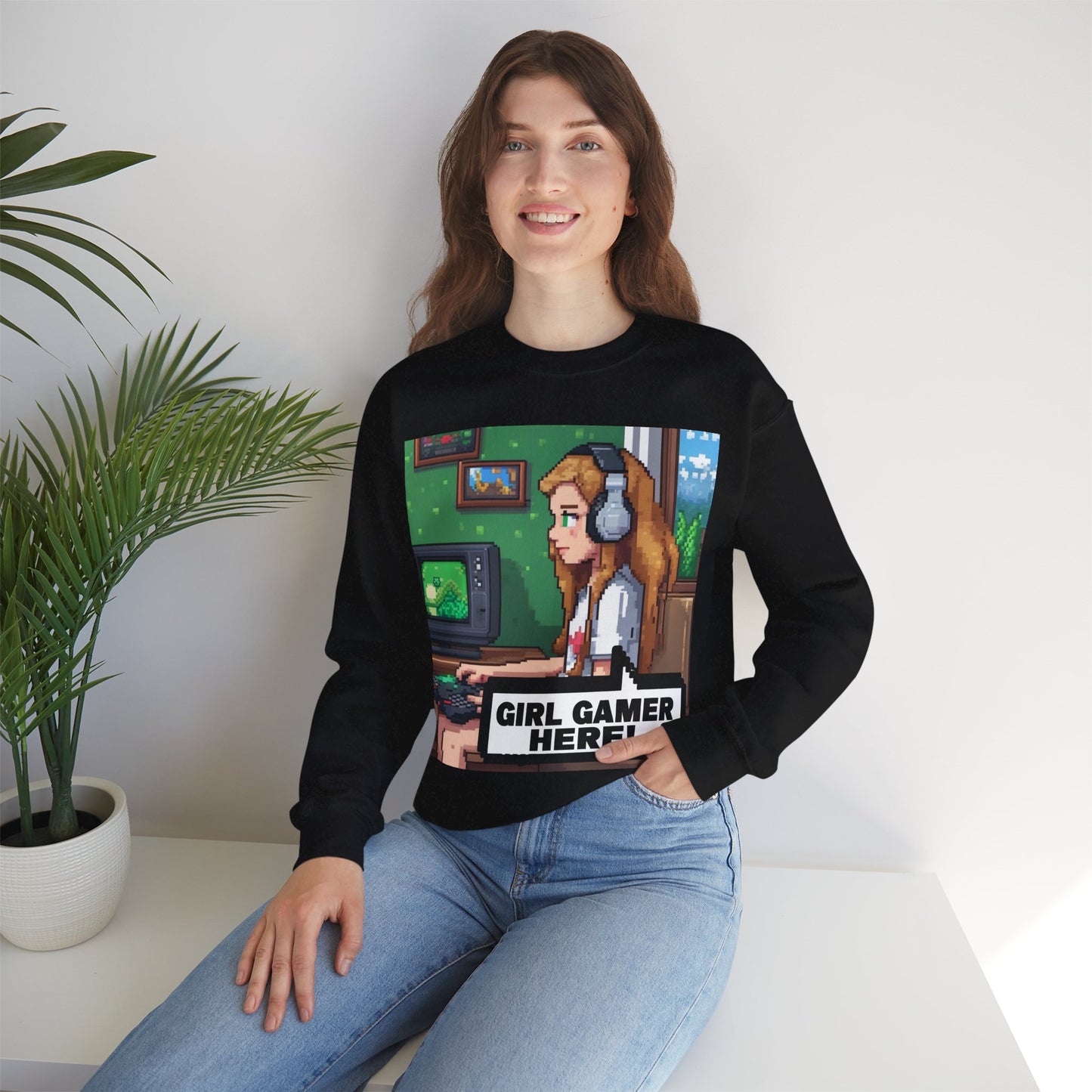 Retro Gamer Sweatshirt | Cozy Crewneck for Gaming Lovers, Video Game Gift, Casual Wear, Unisex Apparel, Perfect for Gamers