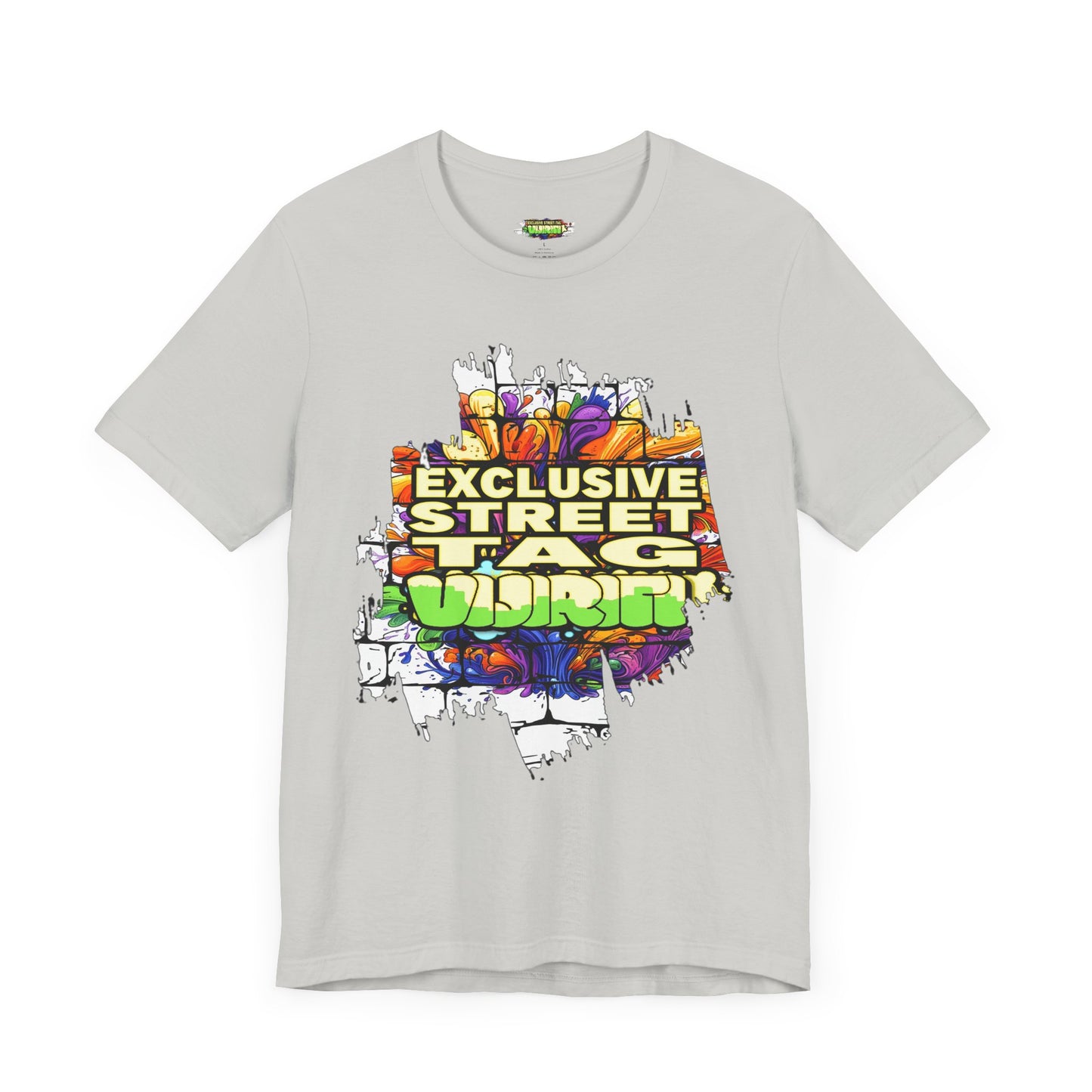 Exclusive Street Tag Unisex Tee, Urban Graphic Shirt, Cool Casual Wear, Streetwear, Gift for Skateboarders, Everyday Style