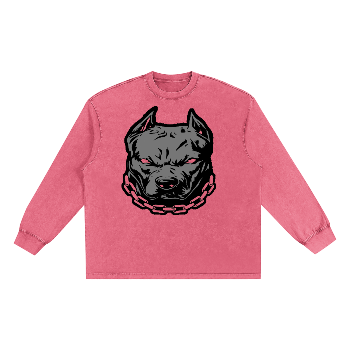 Pitbull Snow Washed Frayed Edge T-Shirt