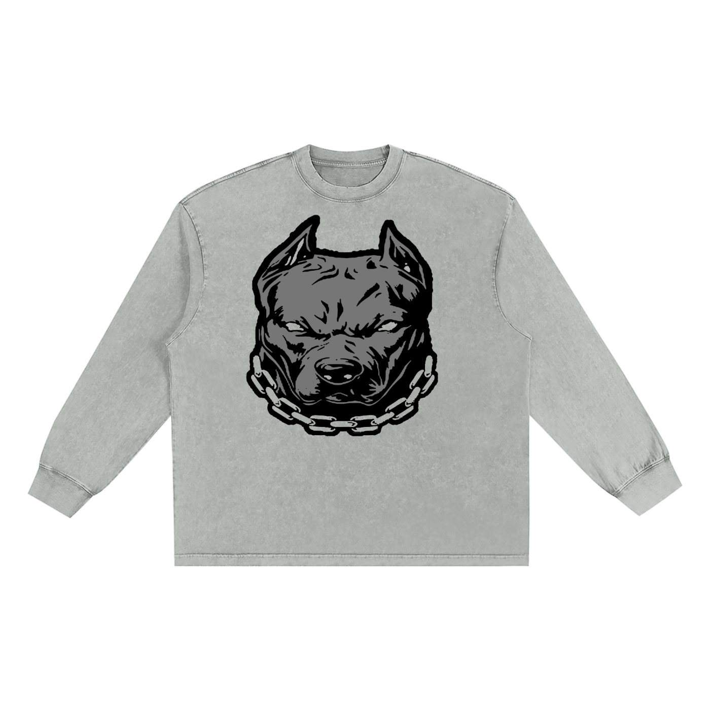 Pitbull Snow Washed Frayed Edge T-Shirt