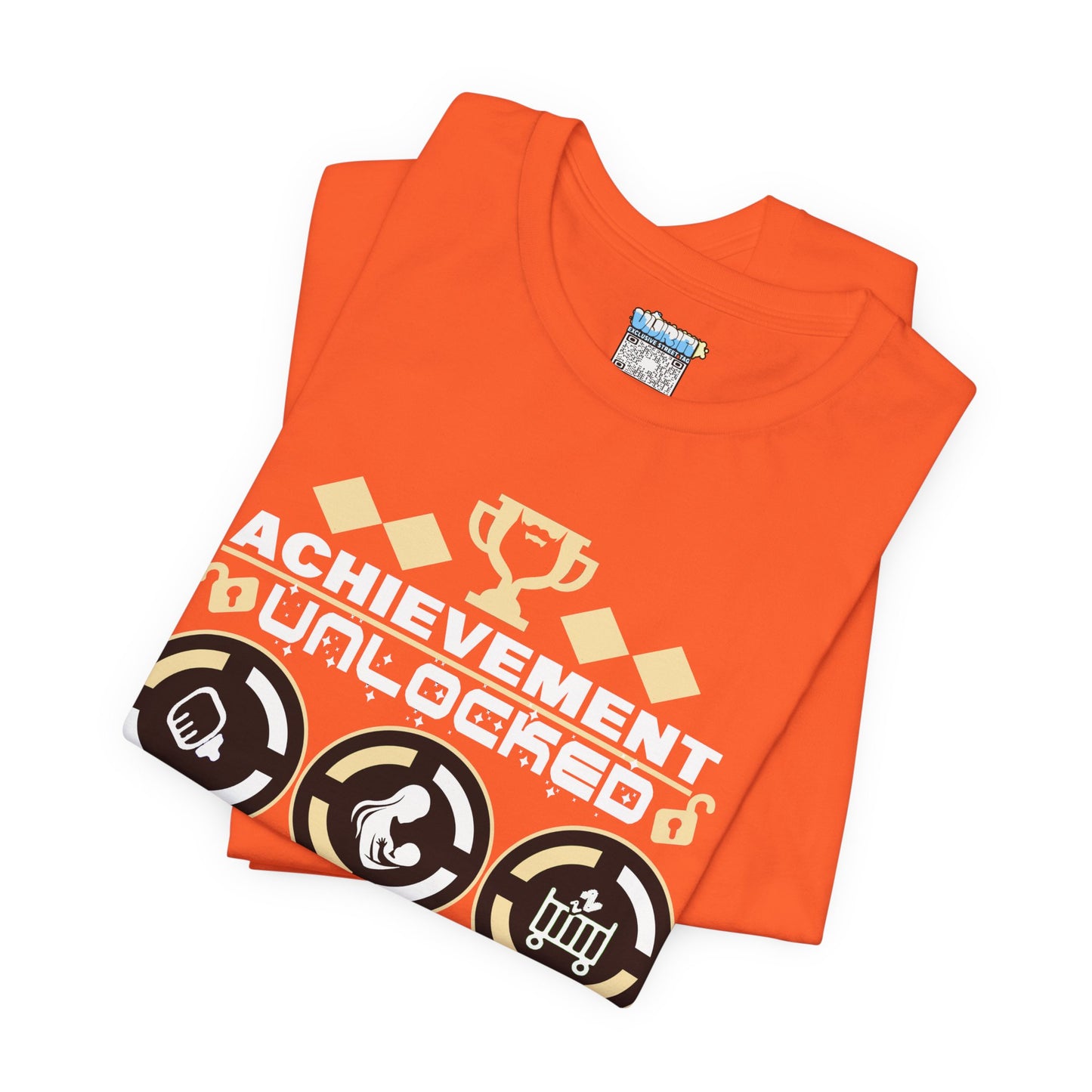 Achievement Unlocked Fatherhood T-Shirt - Unisex Short Sleeve Tee for New Dads