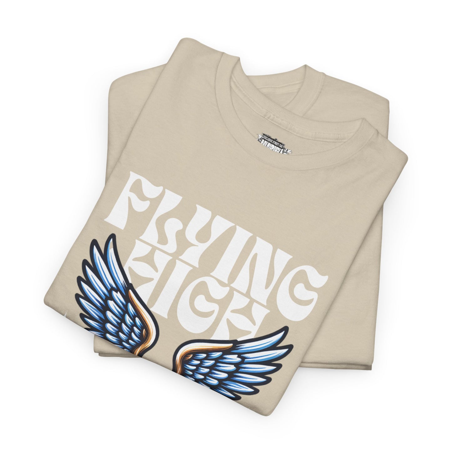 "Flying High Graphic T-Shirt - Unisex Heavy Cotton Tee with Inspirational Design
