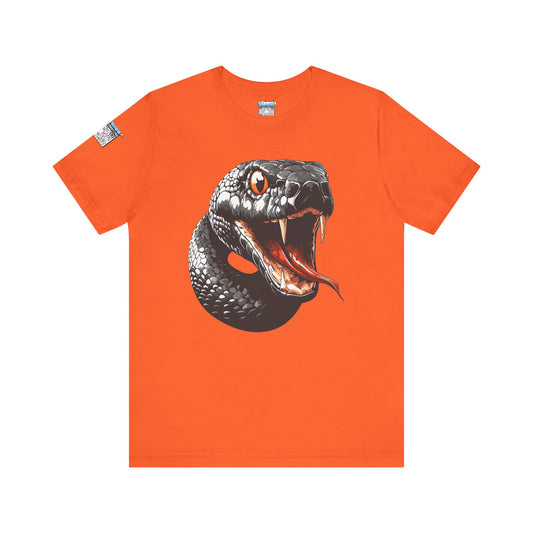 Serpentine Unisex Tee, Graphic Snake Shirt, Unique Gift, Festival Wear, Casual Outfit, Statement T-Shirt
