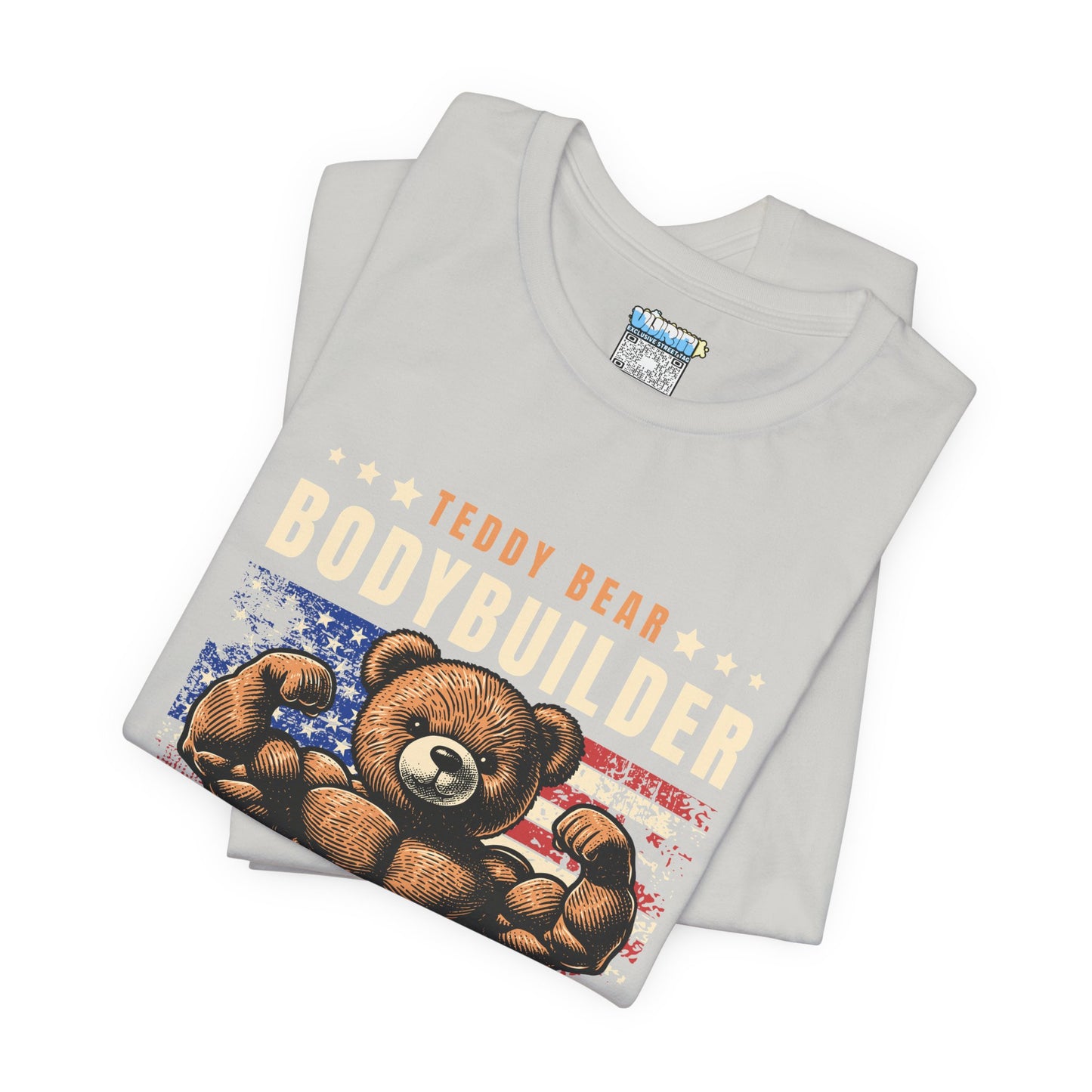Teddy Bear Bodybuilder Tee | Unisex Jersey Shirt | Fun Fitness Apparel