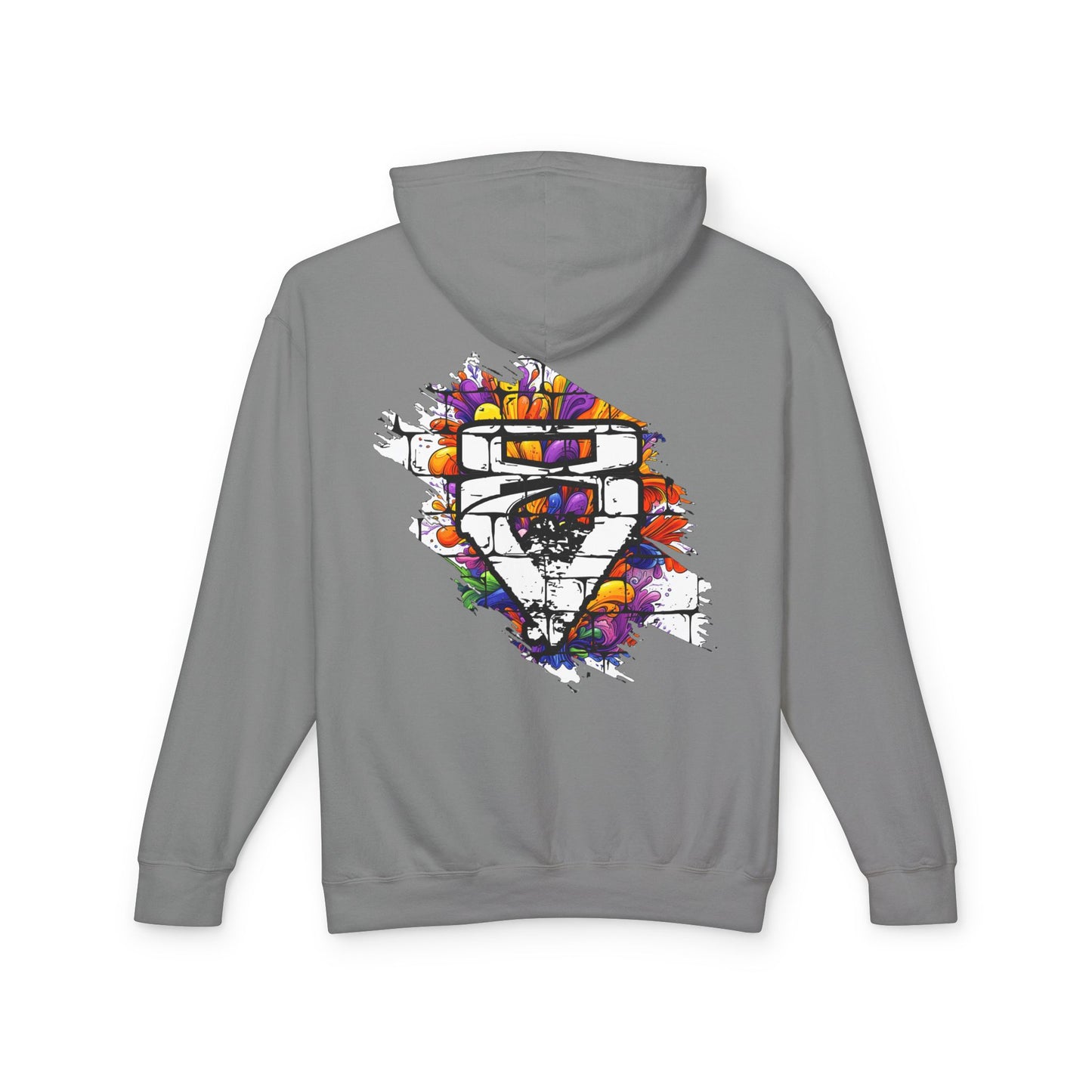"Vijiriti 8 EST Graffiti-Inspired Unisex Hoodie, Colorful Streetwear Sweatshirt, Urban Fashion, Casual Wear, Gifts for Art Lovers, Festival Attire