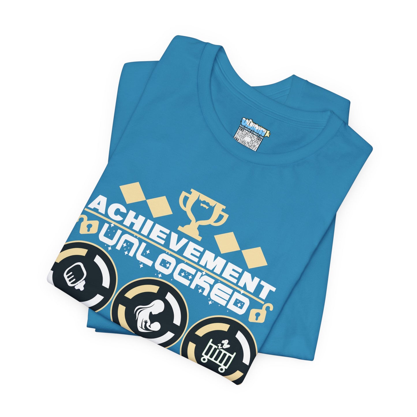 Achievement Unlocked Fatherhood T-Shirt - Unisex Short Sleeve Tee for New Dads