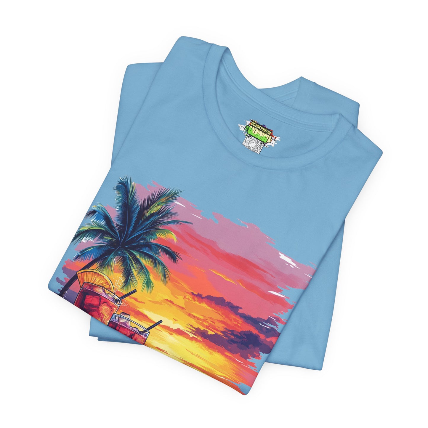 Tropical Sunset Tee - Perfect for Summer Vibes, Beach Days, Relaxation, Gifts, Vacation