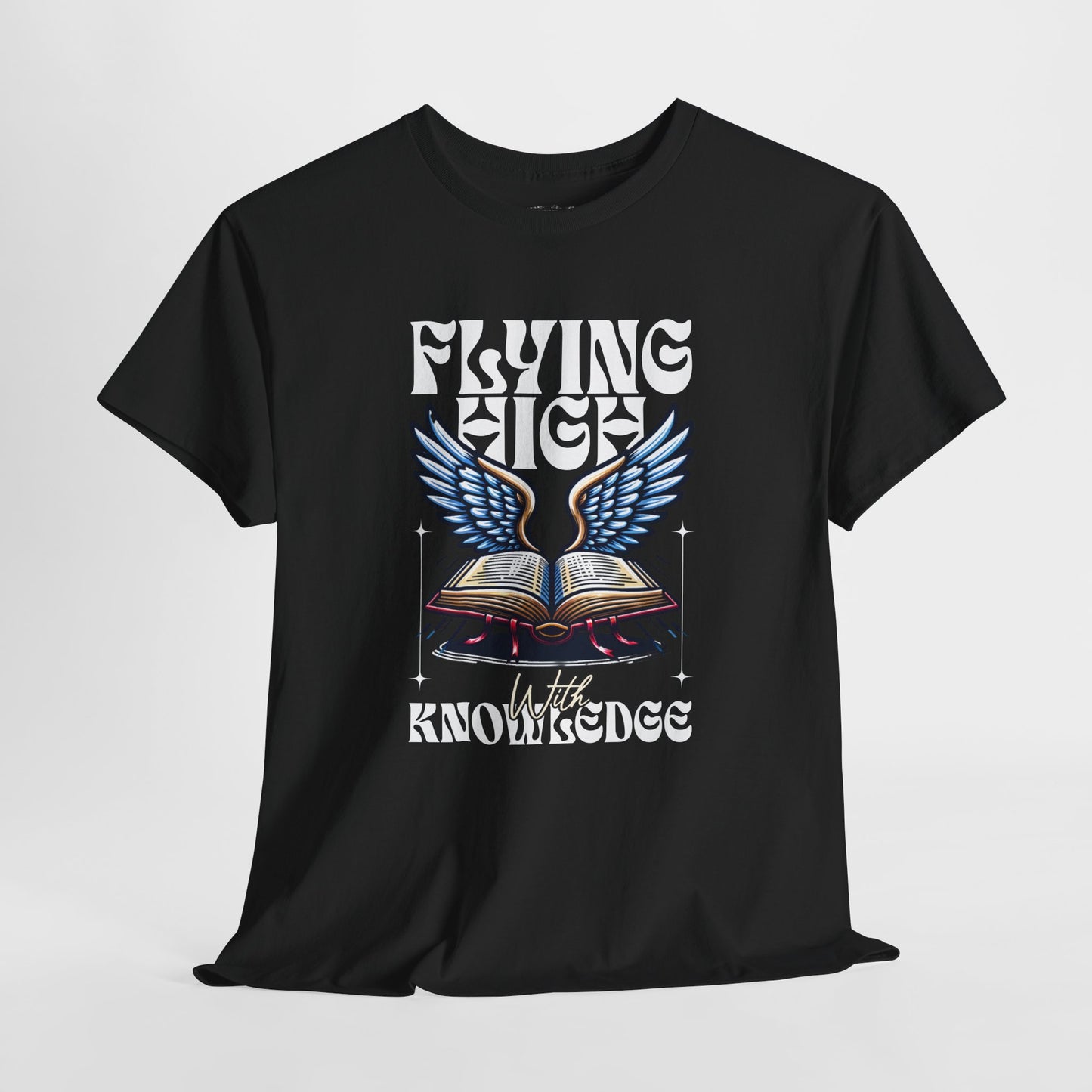"Flying High Graphic T-Shirt - Unisex Heavy Cotton Tee with Inspirational Design