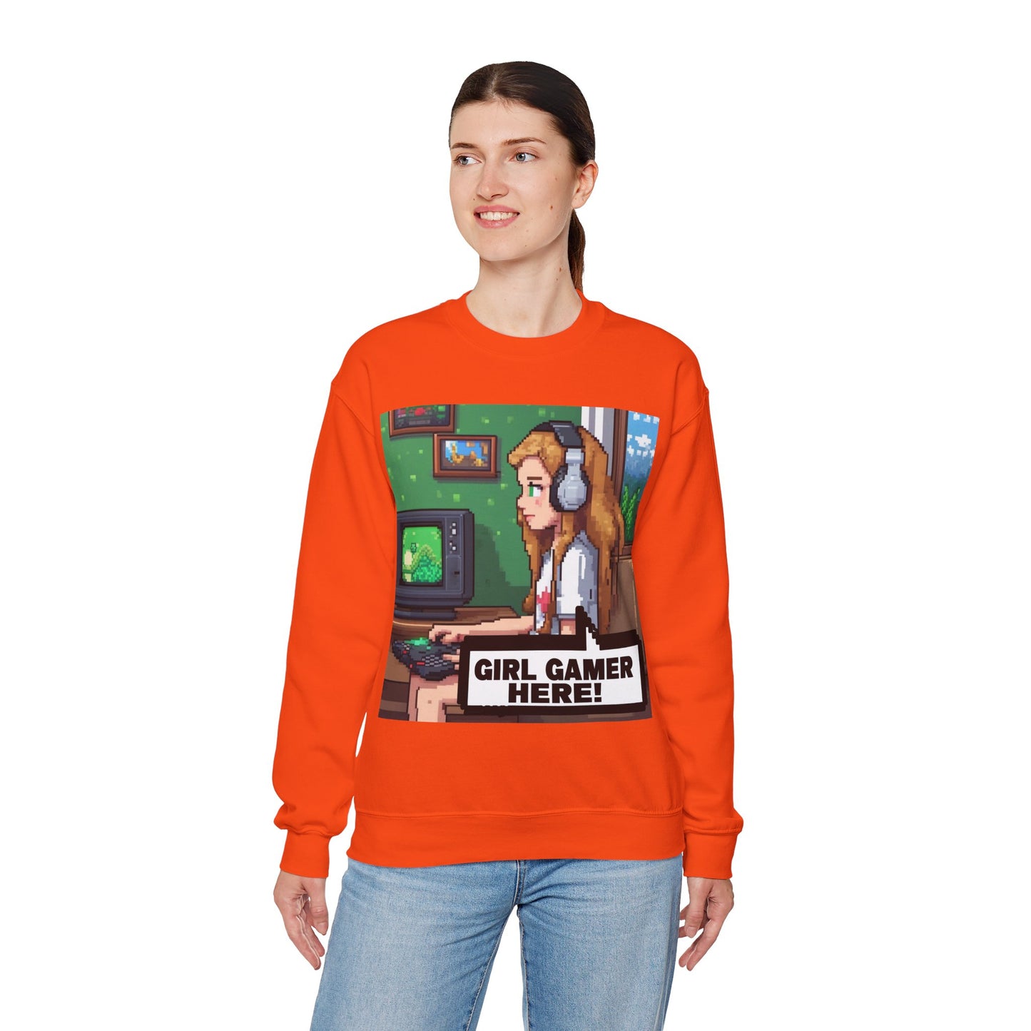 Retro Gamer Sweatshirt | Cozy Crewneck for Gaming Lovers, Video Game Gift, Casual Wear, Unisex Apparel, Perfect for Gamers