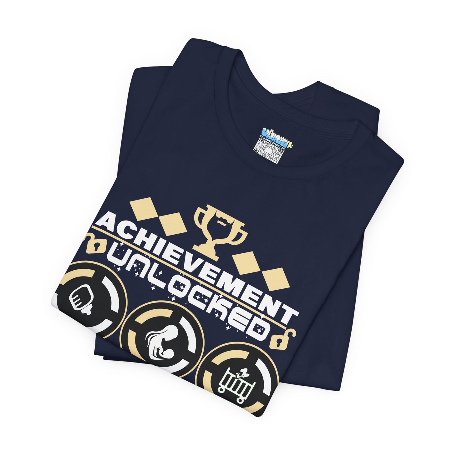 Achievement Unlocked Fatherhood T-Shirt - Unisex Short Sleeve Tee for New Dads