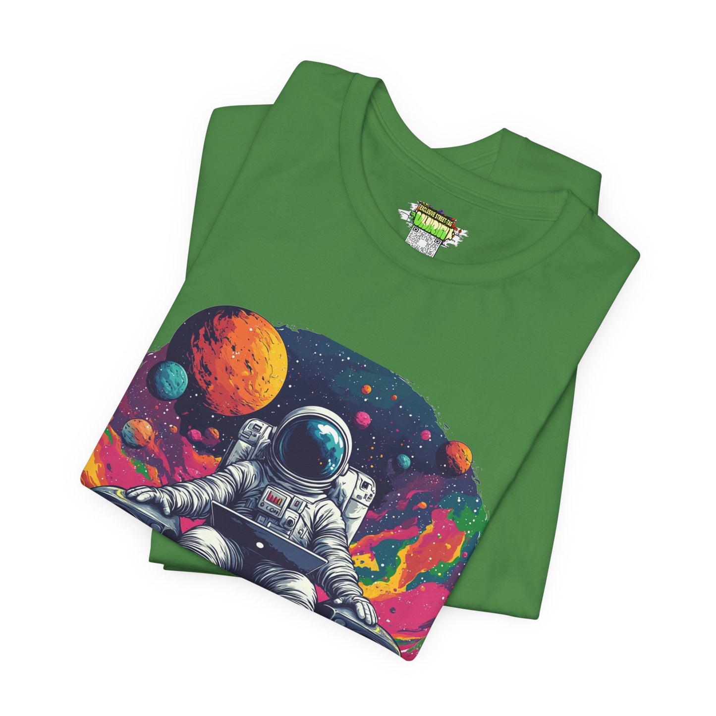 "Cosmic Beats Astronaut Tee - Unisex Short Sleeve T-Shirt