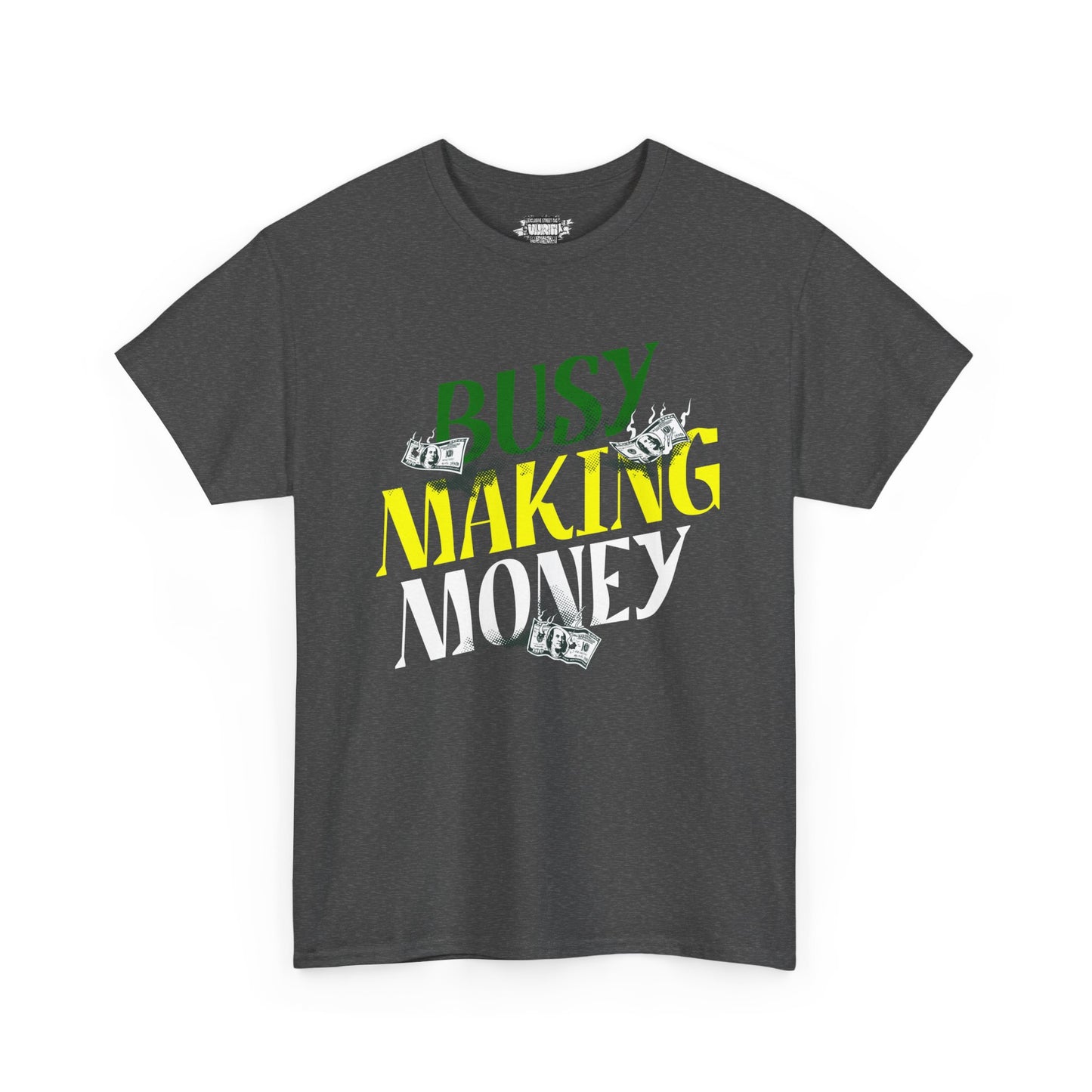 "Busy Making Money Unisex Heavy Cotton Tee, Funny Graphic Tee, Casual Wear, Gift for Hustlers, Entrepreneur Shirt