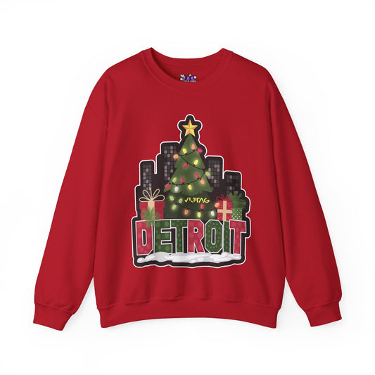 Detroit Christmas Crewneck Sweatshirt