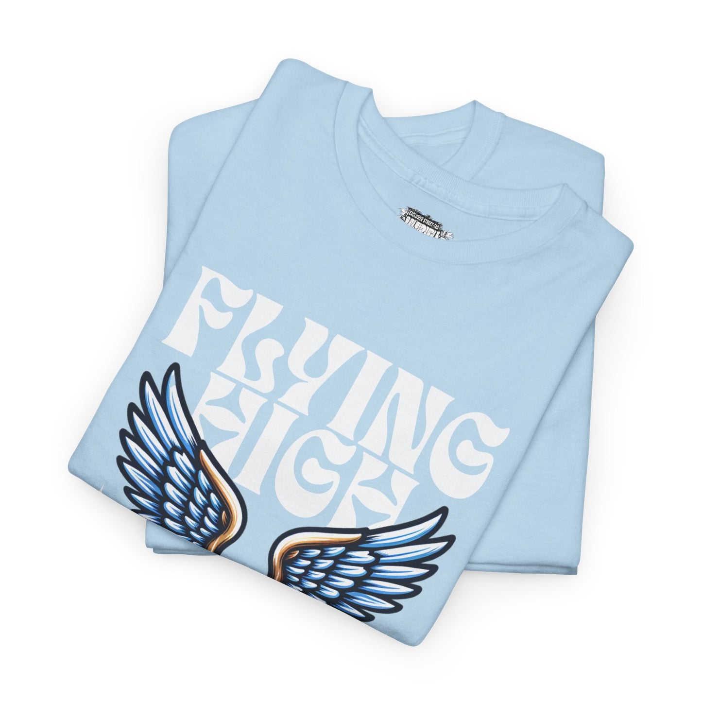 "Flying High Graphic T-Shirt - Unisex Heavy Cotton Tee with Inspirational Design