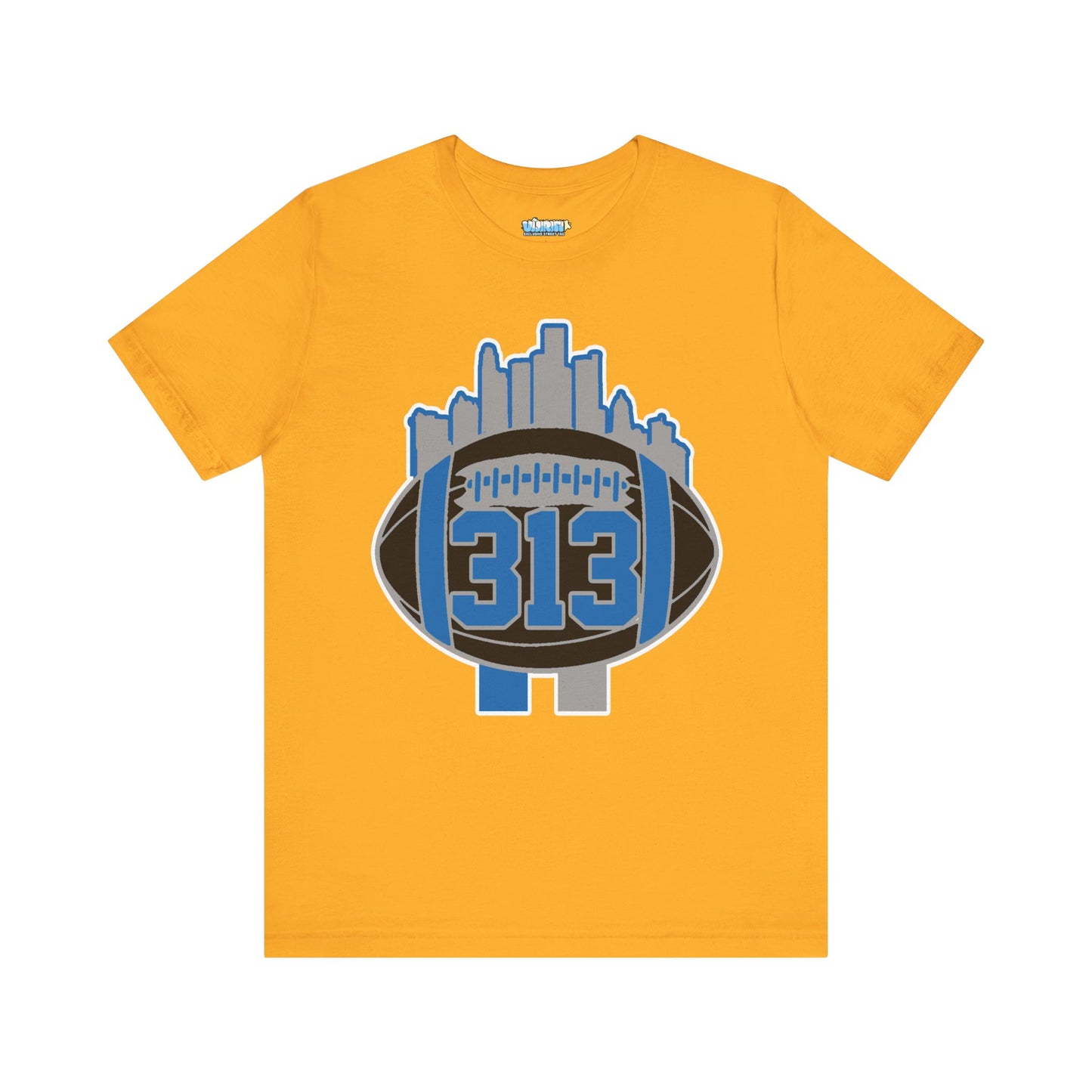 LION NEW COLORS DETROIT 313 FOOT BALL SHIRT