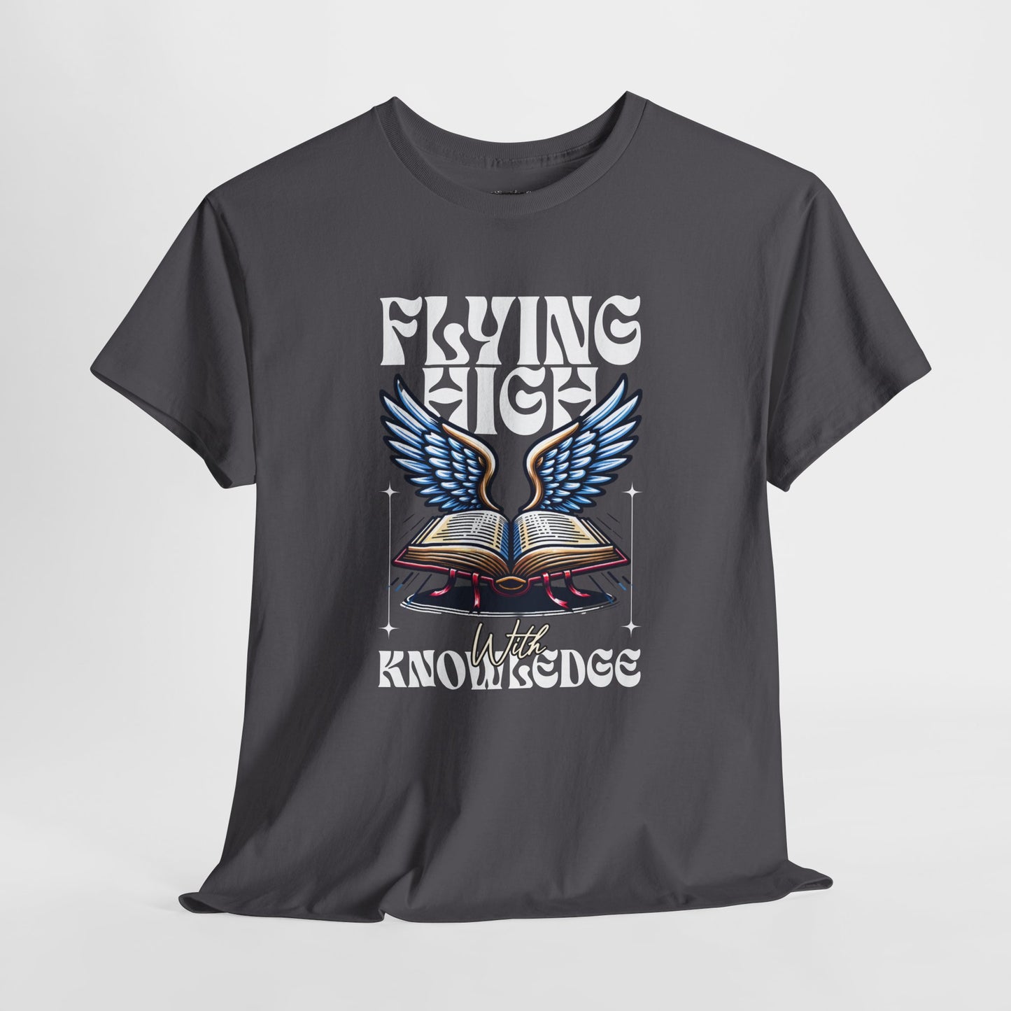 "Flying High Graphic T-Shirt - Unisex Heavy Cotton Tee with Inspirational Design