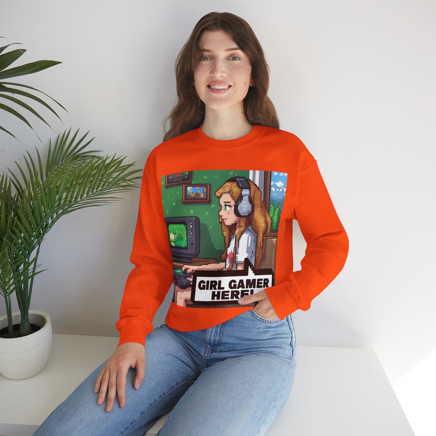 Retro Gamer Sweatshirt | Cozy Crewneck for Gaming Lovers, Video Game Gift, Casual Wear, Unisex Apparel, Perfect for Gamers