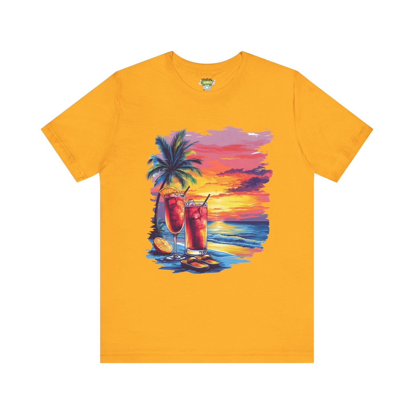 Tropical Sunset Tee - Perfect for Summer Vibes, Beach Days, Relaxation, Gifts, Vacation