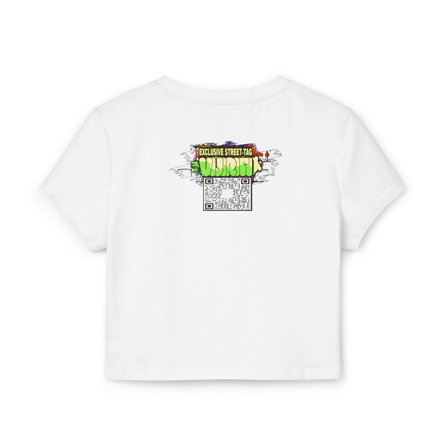 Sexy Bite Vibrant Women's Baby Tee, Funky Crop Top, Retro Statement Shirt, Edgy Graphic Tee, Stylish Summer Apparel