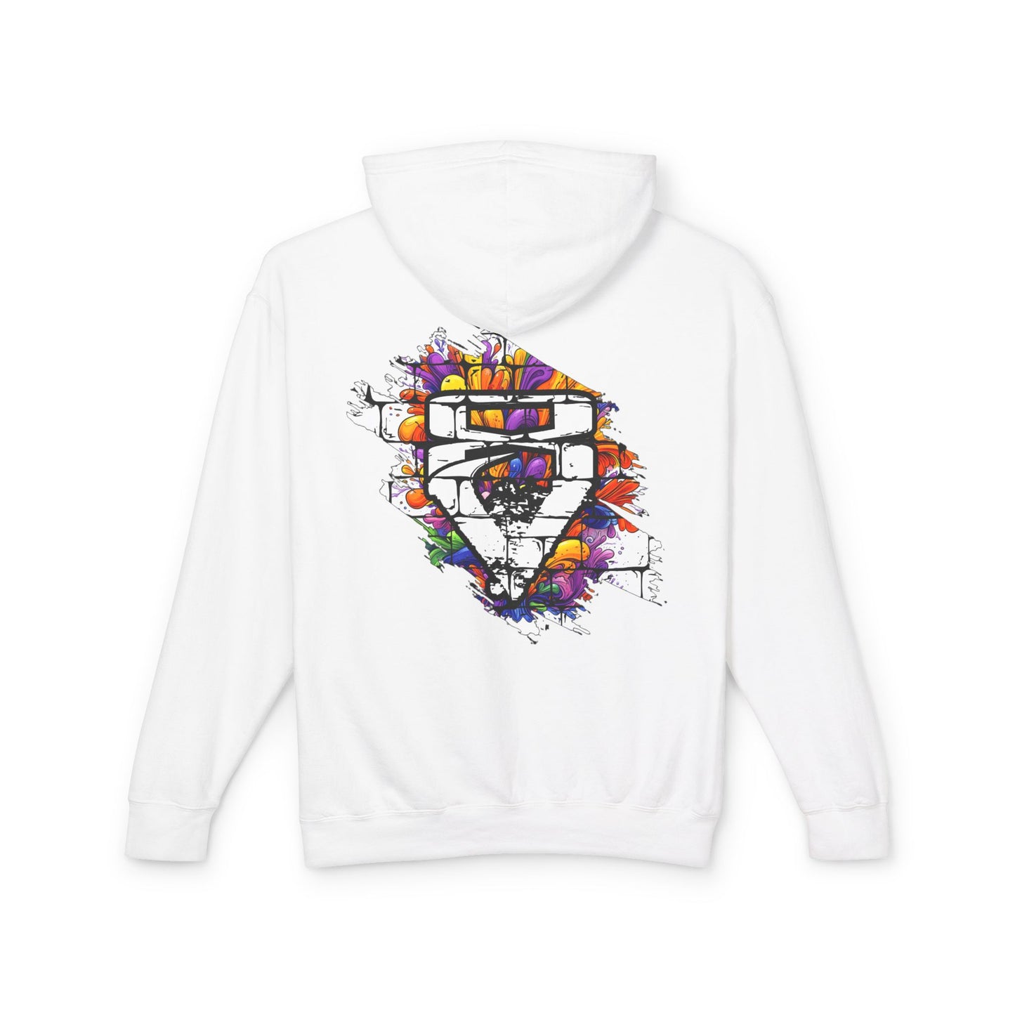 "Vijiriti 8 EST Graffiti-Inspired Unisex Hoodie, Colorful Streetwear Sweatshirt, Urban Fashion, Casual Wear, Gifts for Art Lovers, Festival Attire