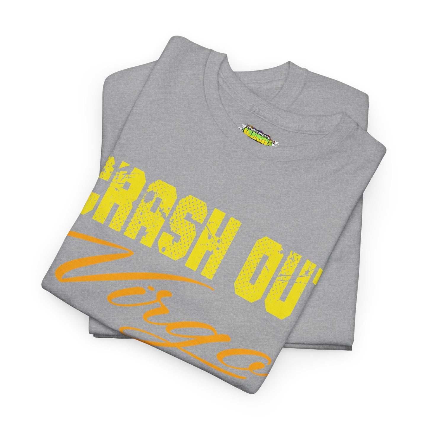 Crash Out Virgo Season Unisex Heavy Cotton Tee, Astrology T-Shirt, Zodiac Sign Shirt, Birthday Gift, Casual Wear