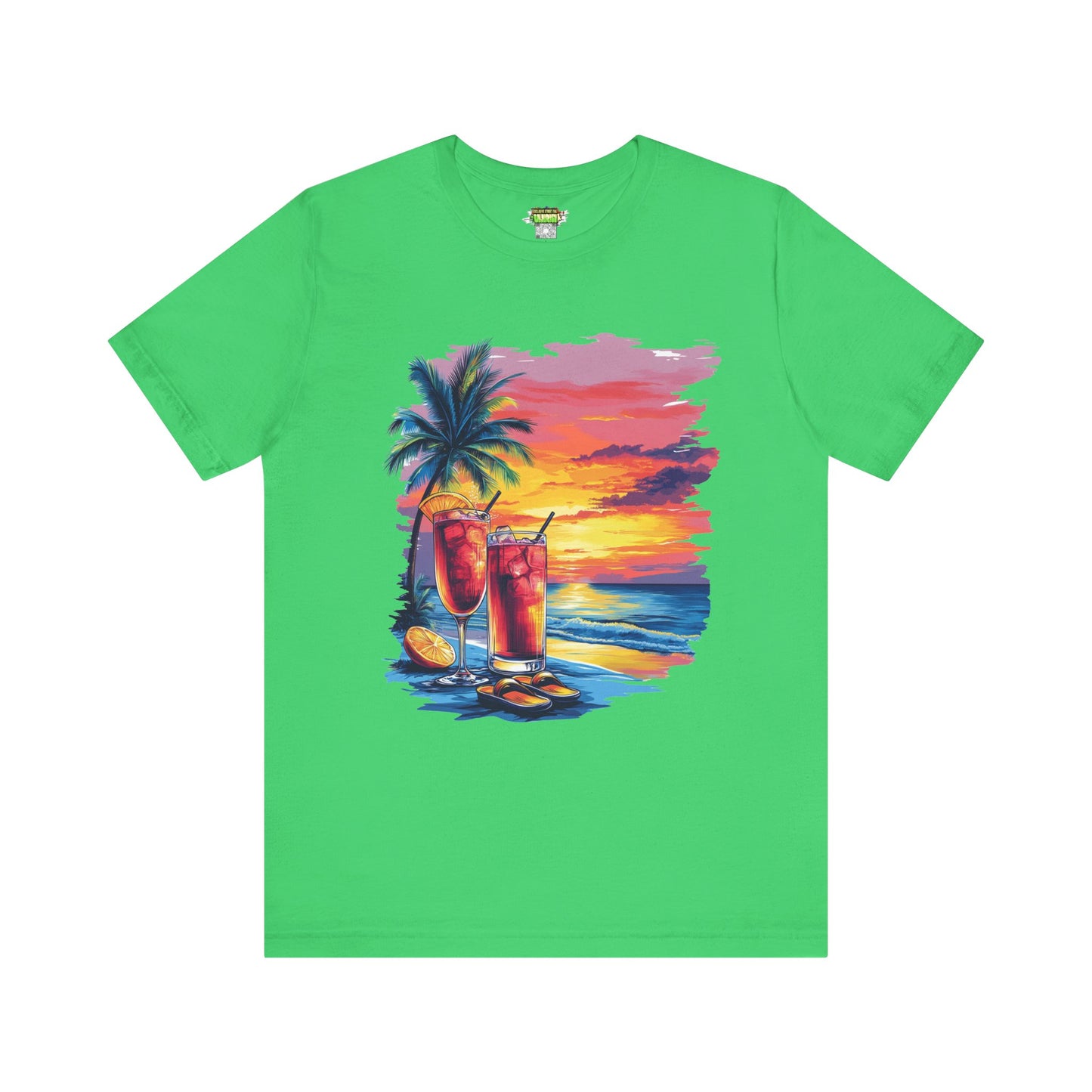 Tropical Sunset Tee - Perfect for Summer Vibes, Beach Days, Relaxation, Gifts, Vacation