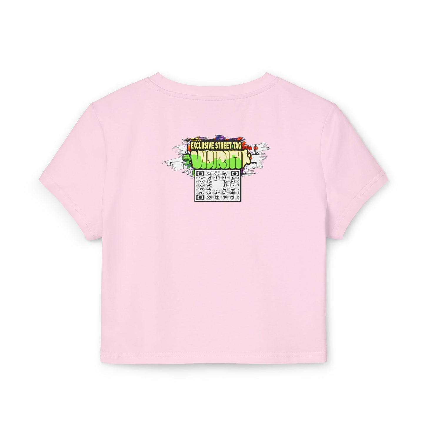 Sexy Bite Vibrant Women's Baby Tee, Funky Crop Top, Retro Statement Shirt, Edgy Graphic Tee, Stylish Summer Apparel
