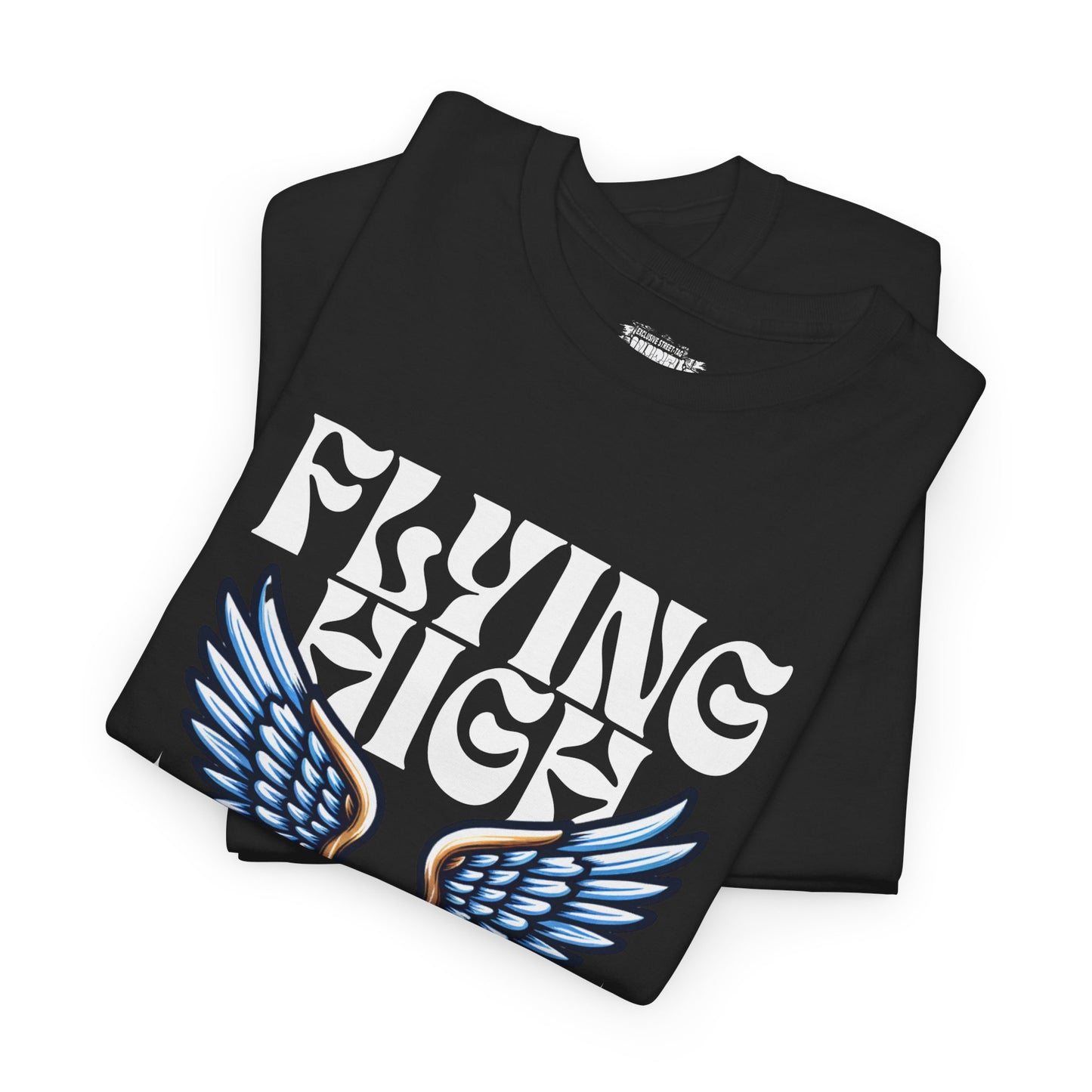 "Flying High Graphic T-Shirt - Unisex Heavy Cotton Tee with Inspirational Design