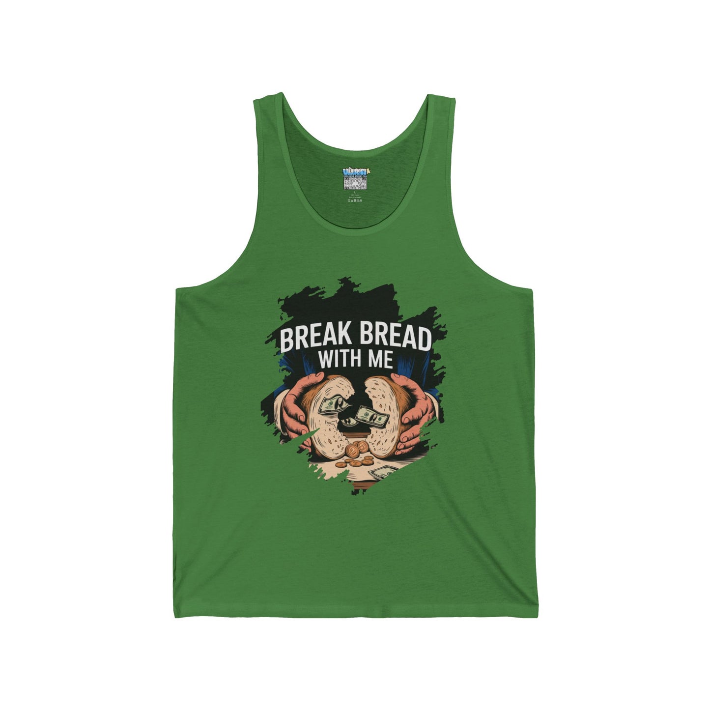 Break Bread With Me Unisex Jersey Tank - Casual & Fun Summer Wear