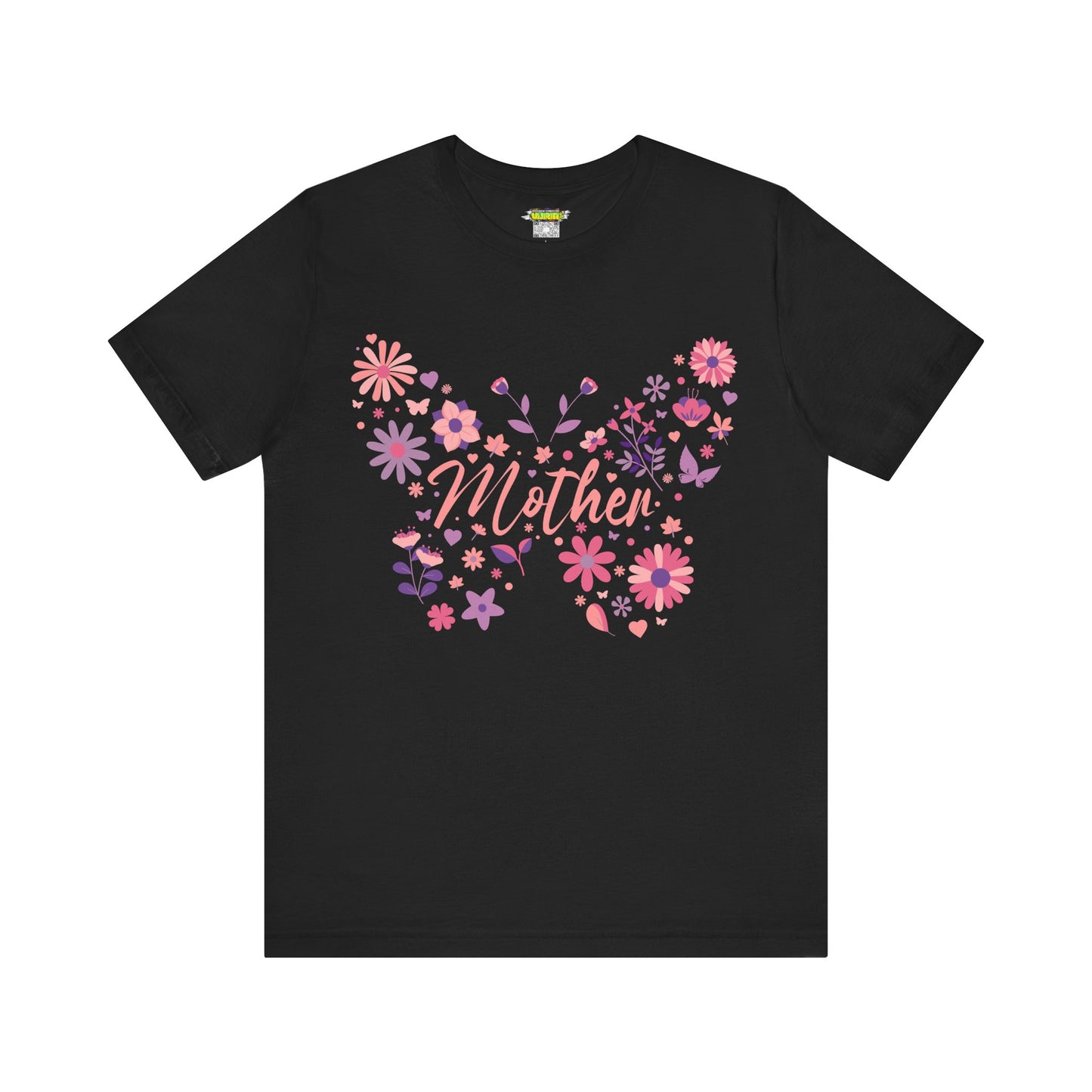 Butterfly Mother T-Shirt, Unisex Tee for Mom, Floral Gift, Birthday Present, Mother's Day Apparel, Cute Butterfly Design