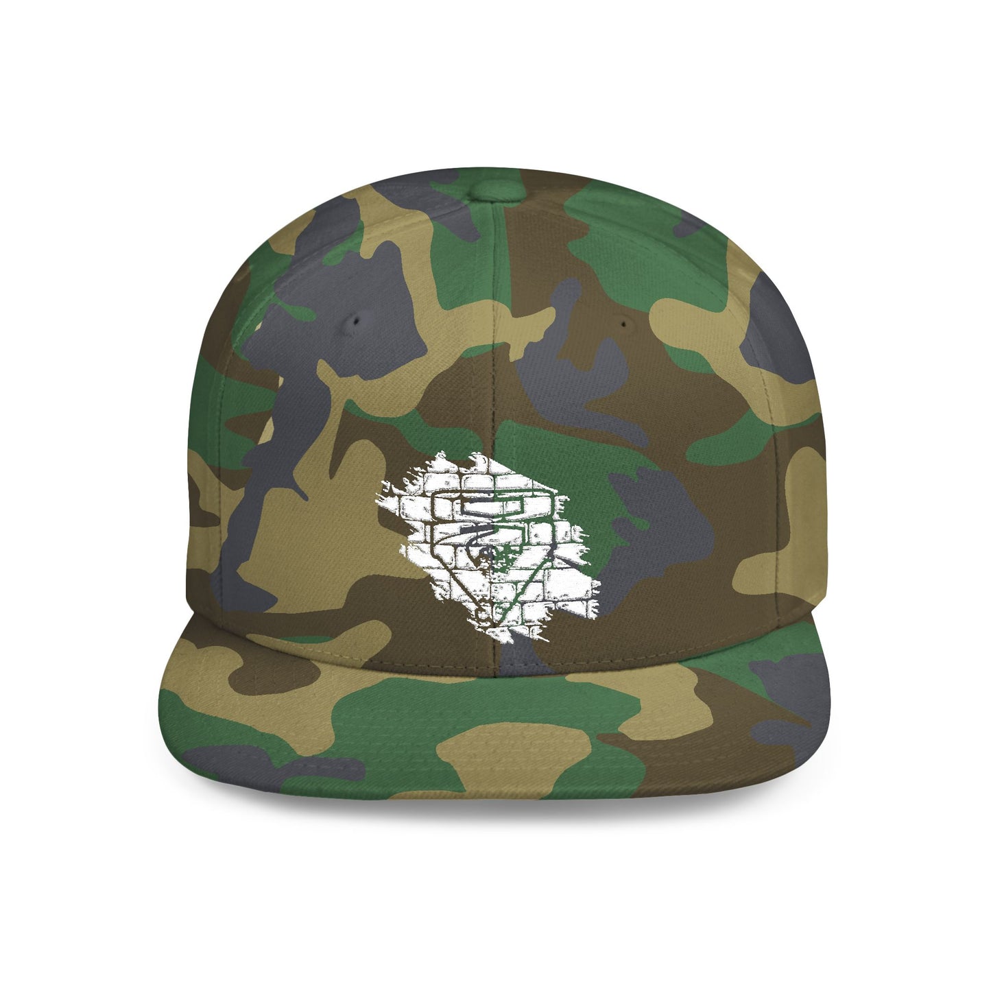 V Flat Bill Snapback Cap