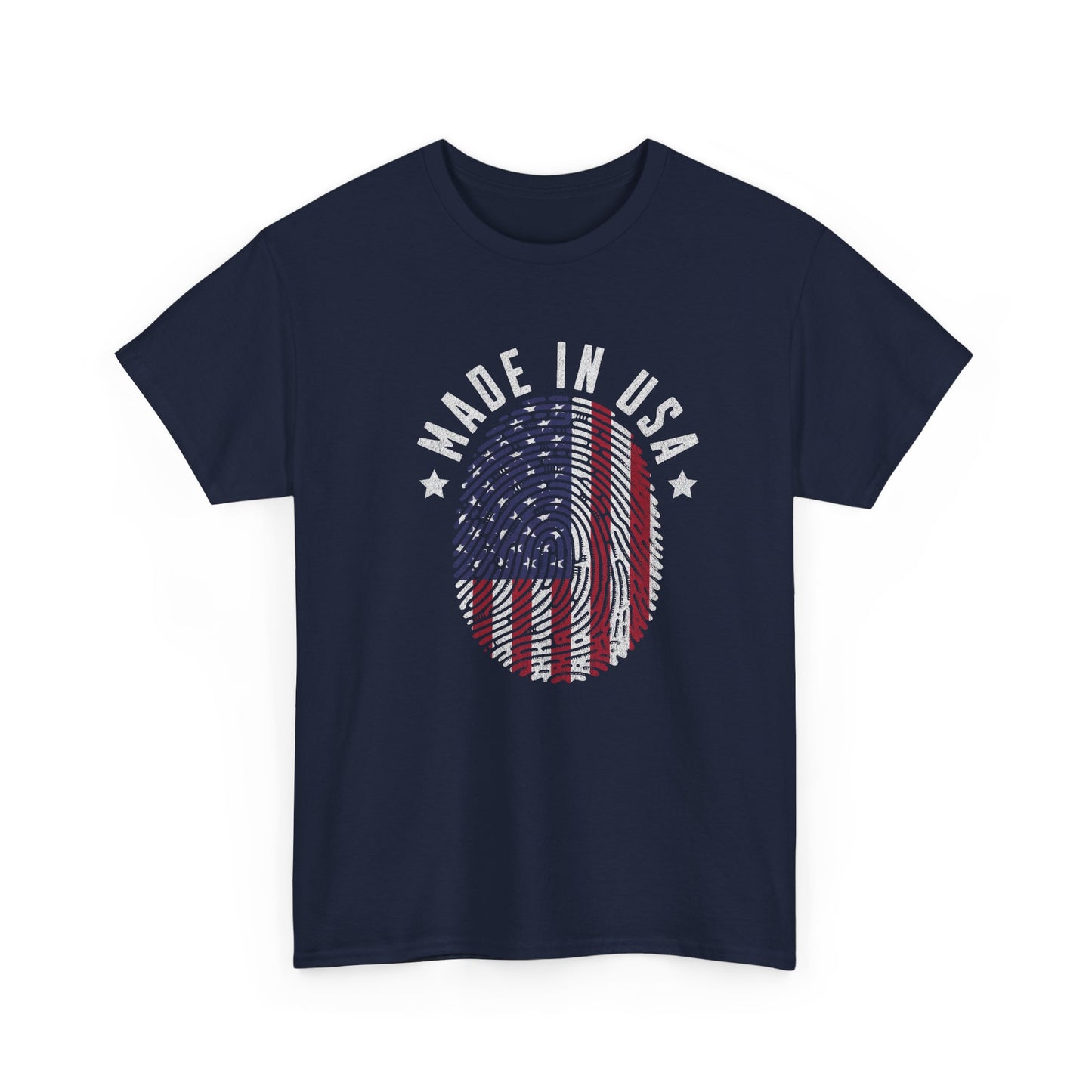 "Patriotic Unisex Heavy Cotton Tee | Made in USA T-Shirt, Graphic Tee for Independence Day, Casual Wear, Gift Idea, American Pride