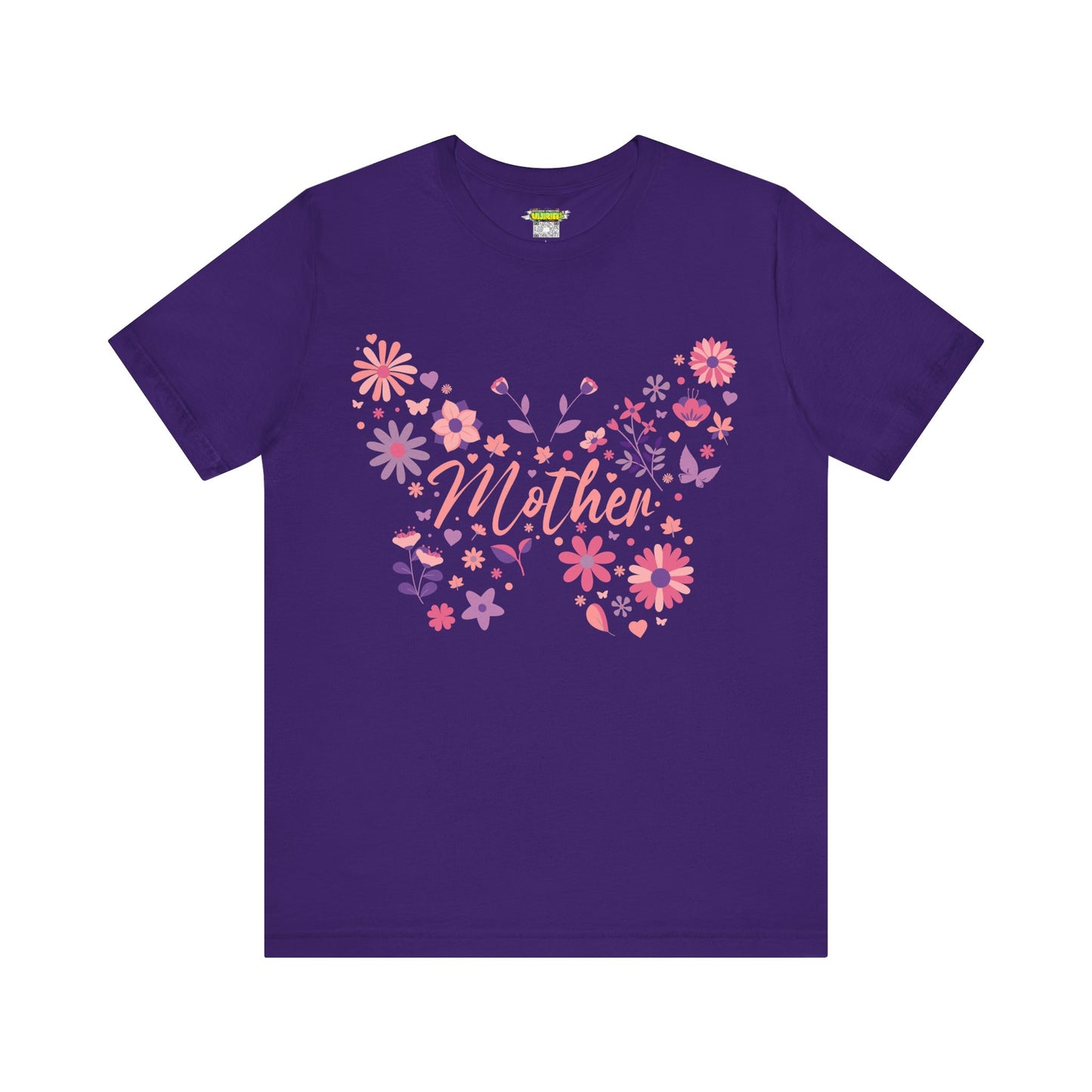Butterfly Mother T-Shirt, Unisex Tee for Mom, Floral Gift, Birthday Present, Mother's Day Apparel, Cute Butterfly Design