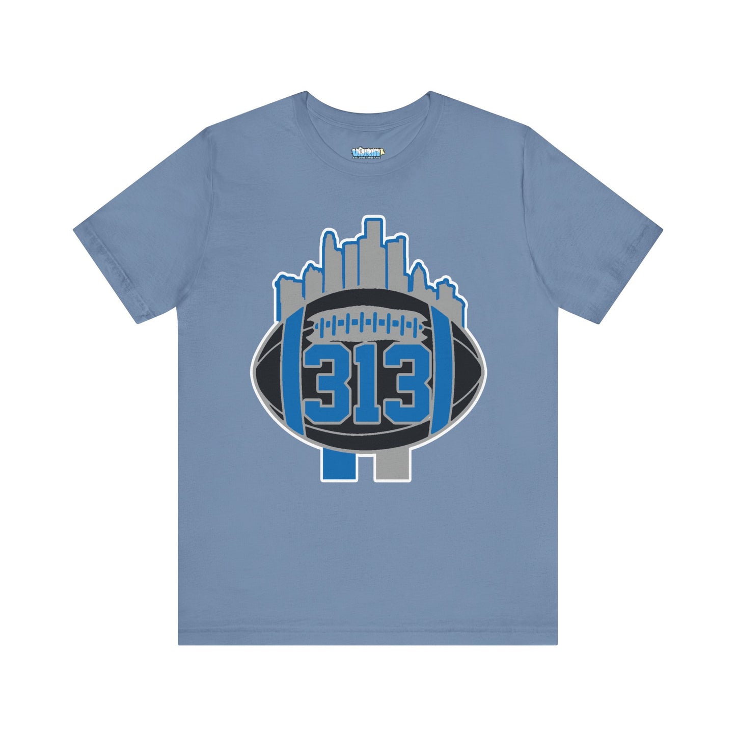 LION NEW COLORS DETROIT 313 FOOT BALL SHIRT