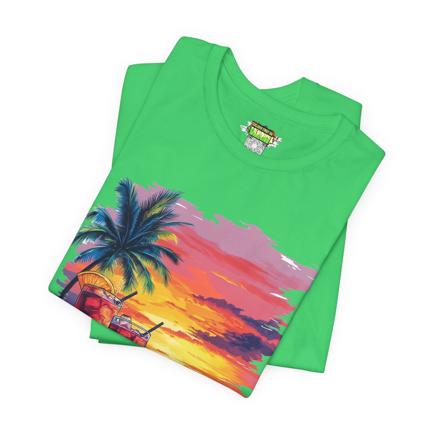 Tropical Sunset Tee - Perfect for Summer Vibes, Beach Days, Relaxation, Gifts, Vacation