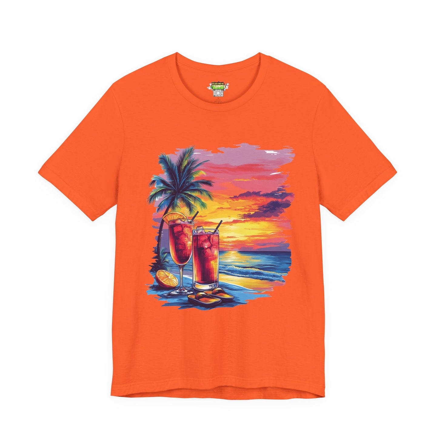 Tropical Sunset Tee - Perfect for Summer Vibes, Beach Days, Relaxation, Gifts, Vacation
