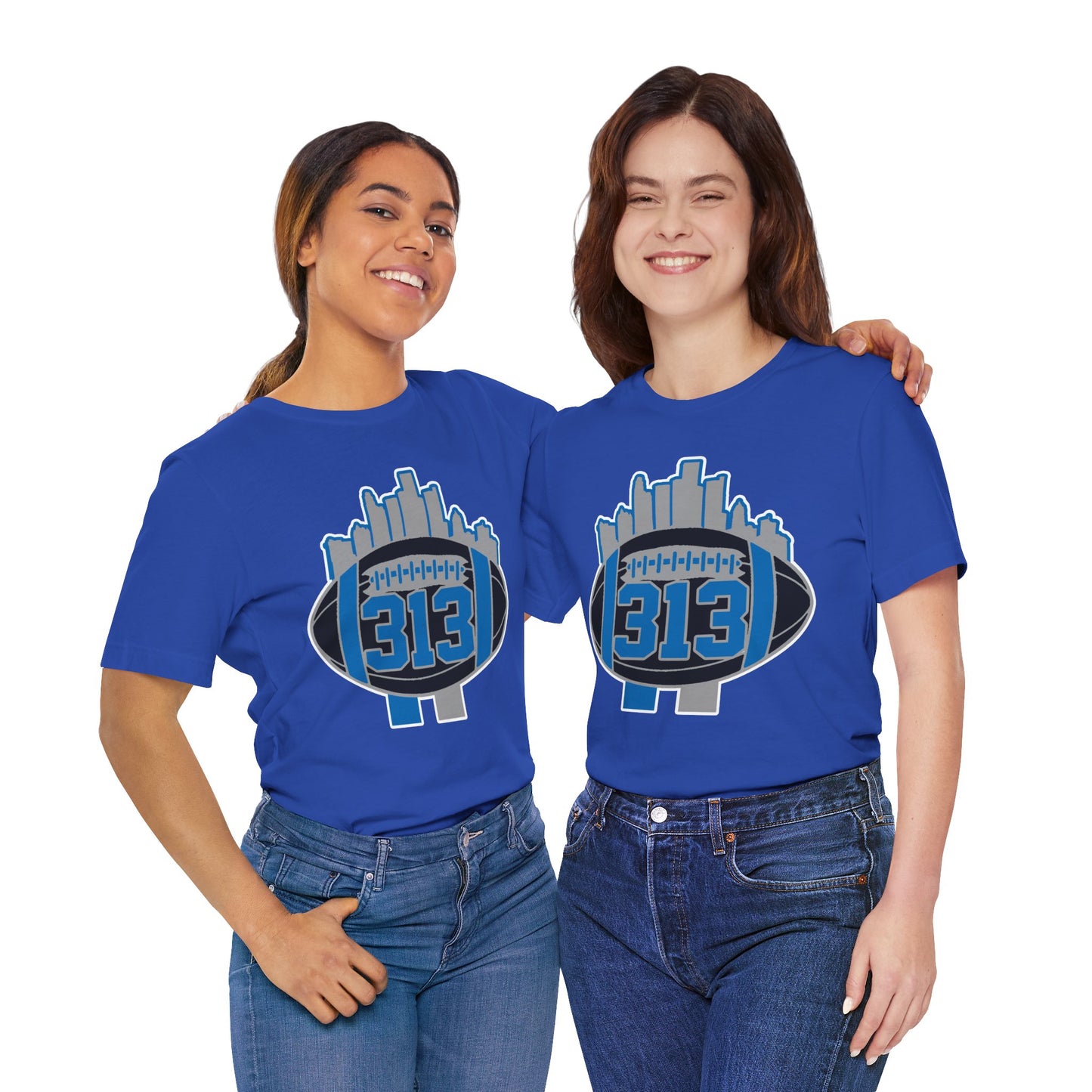 LION NEW COLORS DETROIT 313 FOOT BALL SHIRT