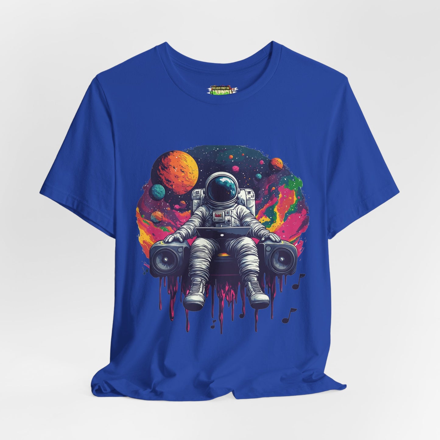 "Cosmic Beats Astronaut Tee - Unisex Short Sleeve T-Shirt