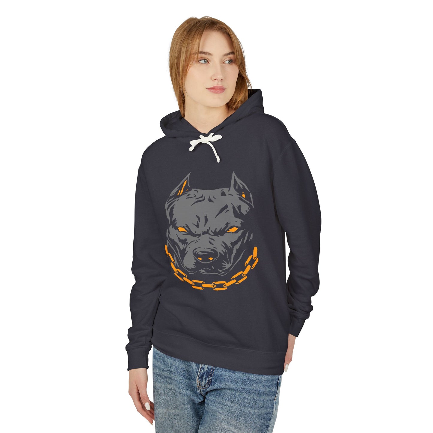 " Pitbull Hoodie, Lightweight Animal Sweatshirt, Perfect for Dog Lovers, Outdoor Wear, Casual Style, Gift for Pet Owners