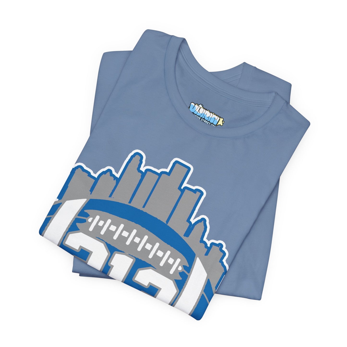 LION COLOR DETROIT 313 FOOT BALL SHIRT