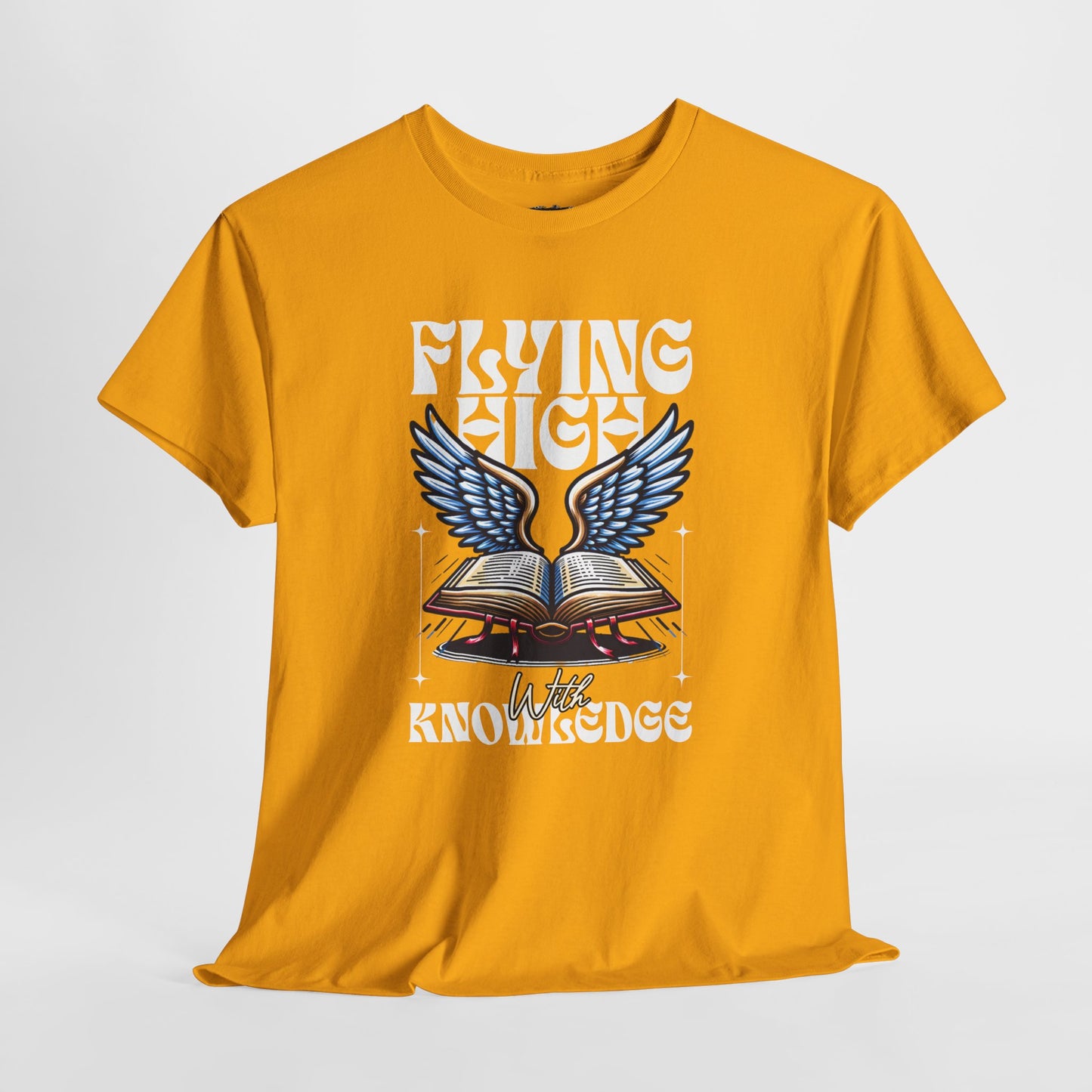 "Flying High Graphic T-Shirt - Unisex Heavy Cotton Tee with Inspirational Design