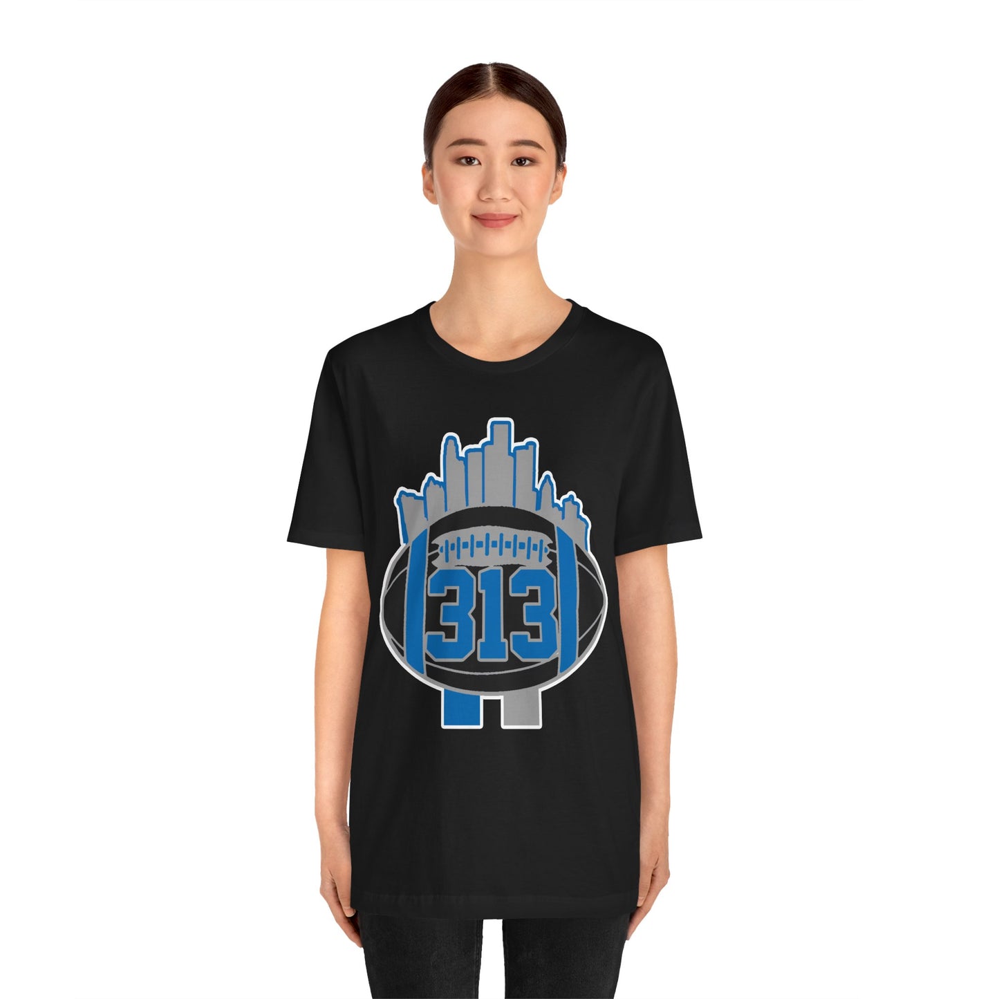 LION NEW COLORS DETROIT 313 FOOT BALL SHIRT
